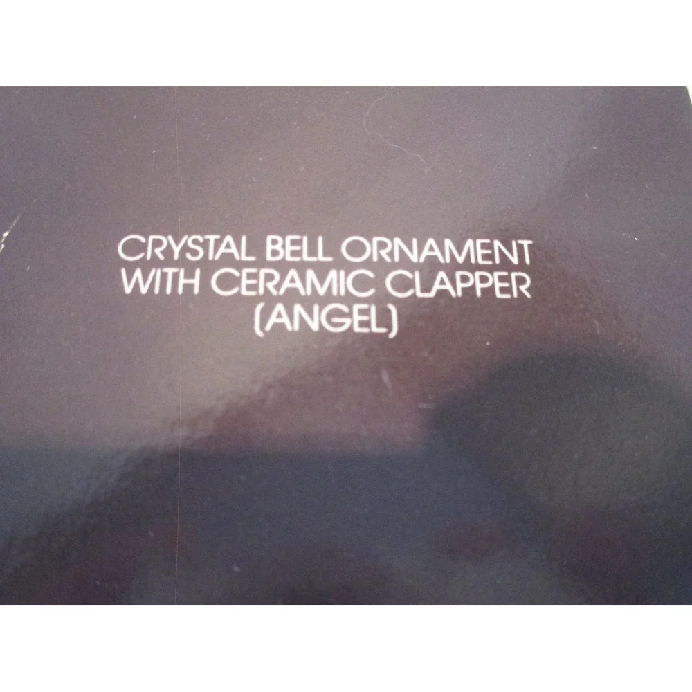 Crystal Angel Bell Ornament, Christmas,‎ Holiday Décor, Avon, Gallery Originals,